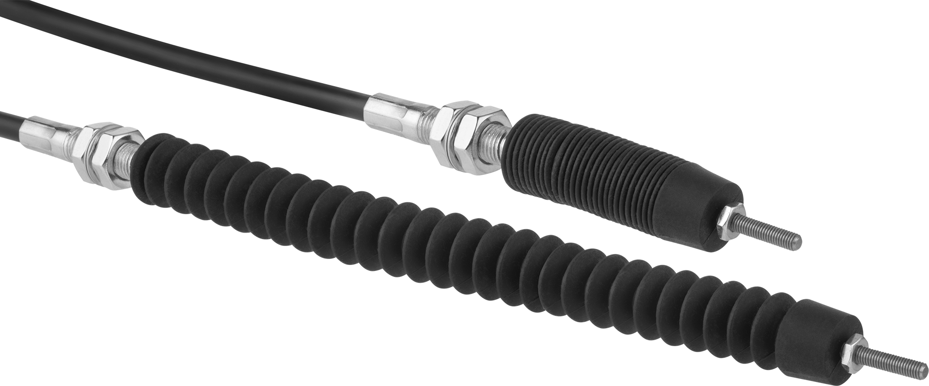 Çekme Kontrol Kablosu, 0.31" OD, 0,080 inç Çekirdek Çapı, 5' Toplam Uzunluk, 3" Strok Uzunluğu