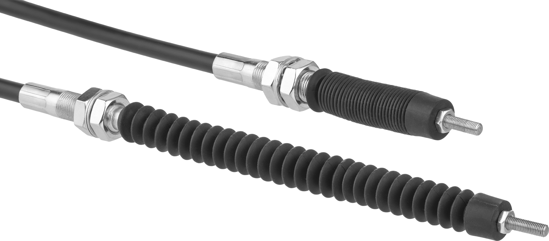 Çekme Kontrol Kablosu, 0.44" OD, 0,093 inç Çekirdek Çapı, 10' Toplam Uzunluk, 3" Strok Uzunluğu