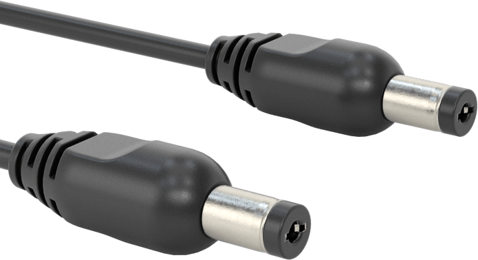 Fıçı Tipi DC Güç Kablosu, 2,1 mm İç Çap Fiş x Fiş, 20 Gauge, 6 Fit Uzunluk