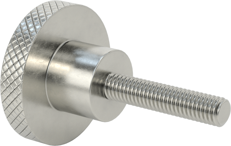 Kolay Temizleme Düğmesi, 3/8"-16 Dişli Saplamalı