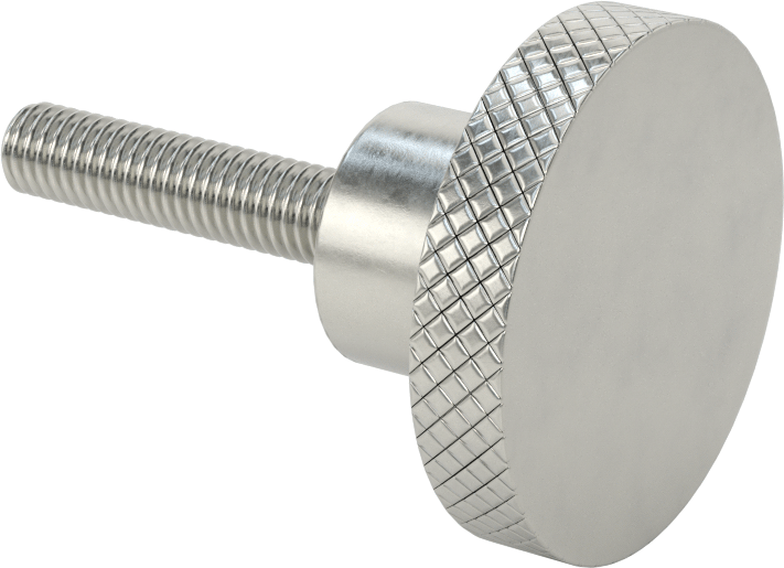 Kolay Temizleme Düğmesi, 3/8"-16 Dişli Saplamalı