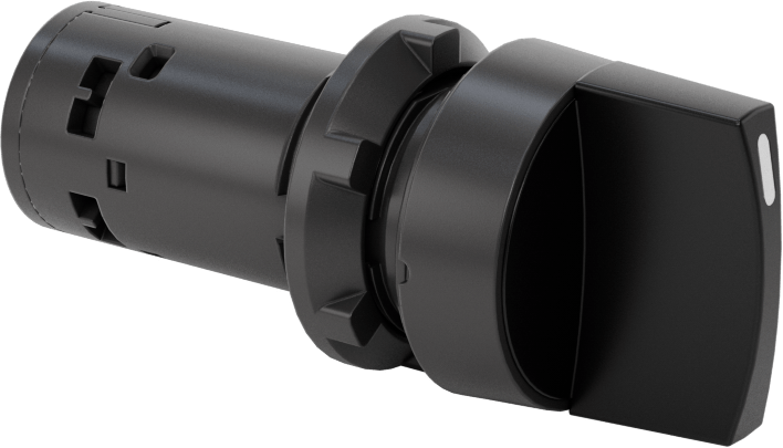 Titreşime Dayanıklı 22 mm Panel Montajlı Kol Anahtarı, 2 Konum, 1-1/8" Uzunlukta Kol, 1 Devre