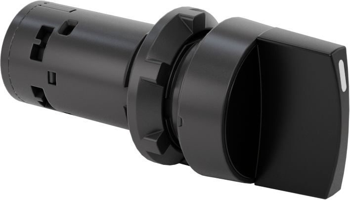 Titreşime Dayanıklı 22 mm Panel Montajlı Kol Anahtarı, 2 Konum, 1-1/8" Uzunlukta Kol, 2 Devre