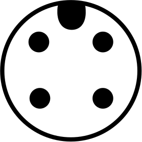 4-Pole Micro M12 Plug