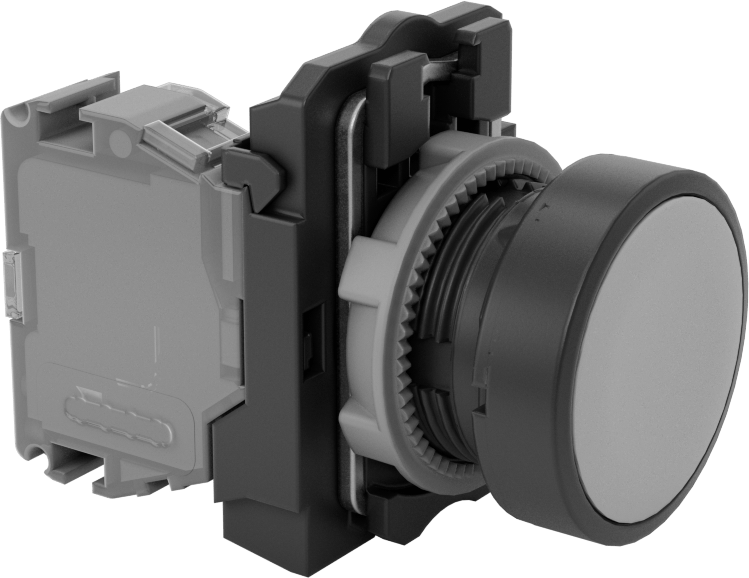 Kablosuz 22 mm Panel Montajlı Basmalı Düğme Anahtarı