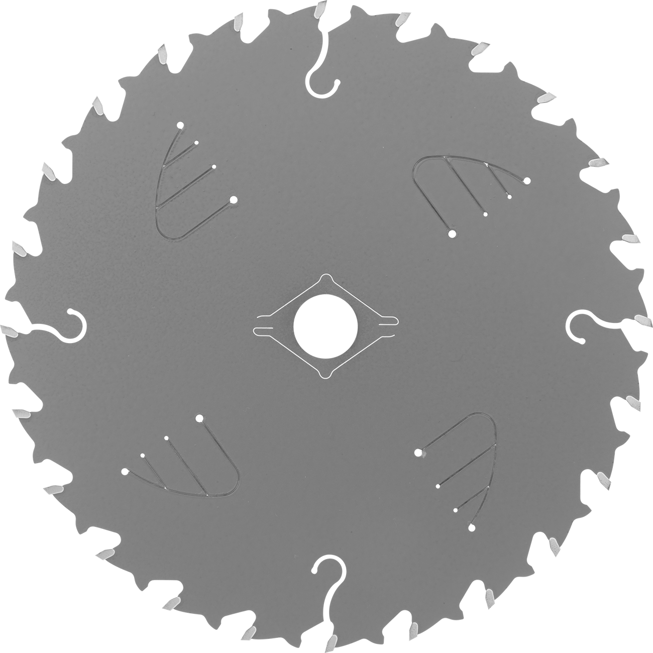 Ahşap için Testere Bıçağı, Dairesel, 6-1/2" Çap, 24 Diş, 0,059" Genişlik
