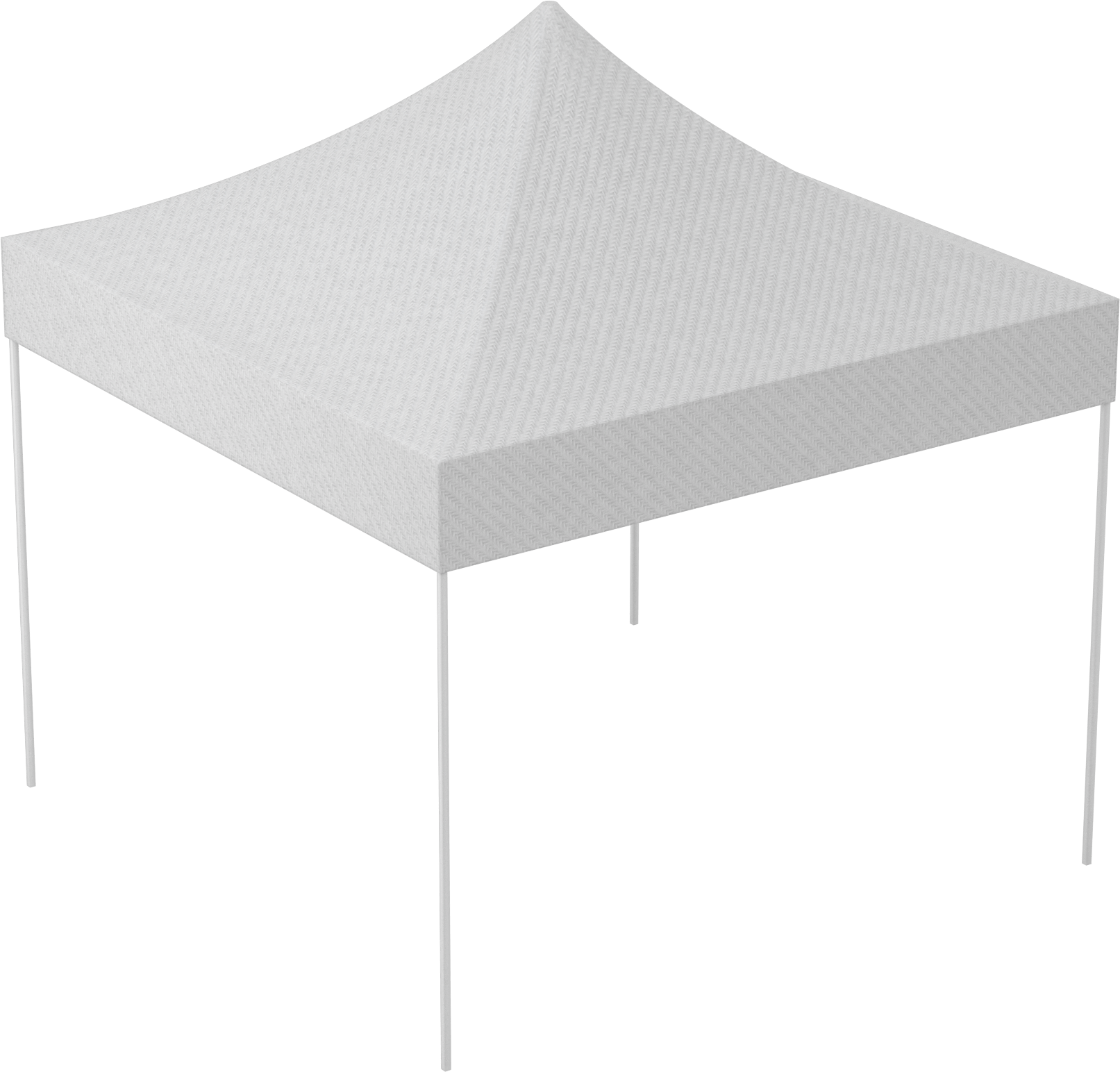 Açılır Çadır, 10' Genişlik x 10' Derinlik, 4 Ayak, Beyaz