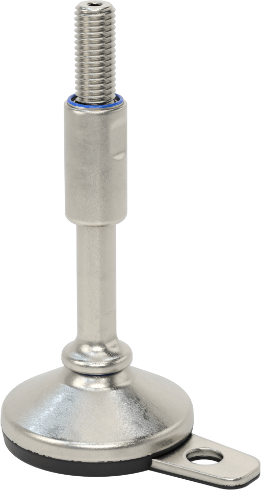 Dişli Saplamalı Sıhhi Döner Seviyeleme Montajı, Sabit Tutucu, 1 Ofset Delik, 2-7/8“ Uzunluk x 5/8”-11 Diş
