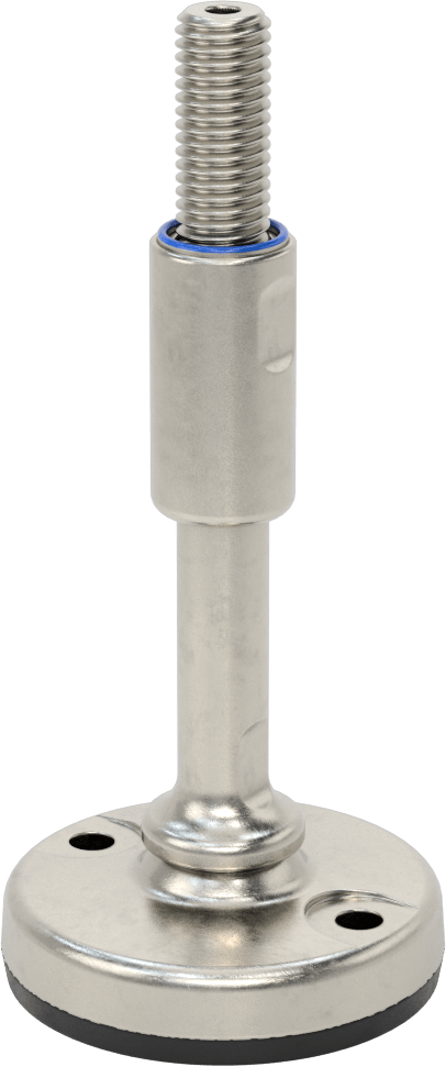 Dişli Saplamalı Sıhhi Döner Seviyeleme Montajı, Sabit Tutucu, 5/8"-11 Diş Boyutu, 2-7/8" Diş Uzunluğu