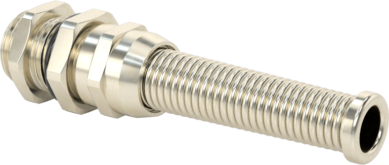 Pirinç Dalgıç Kablo Tutucu, Flex, NPT Dişler, 0,16“- 0,31” Kordon Dış Çapı için