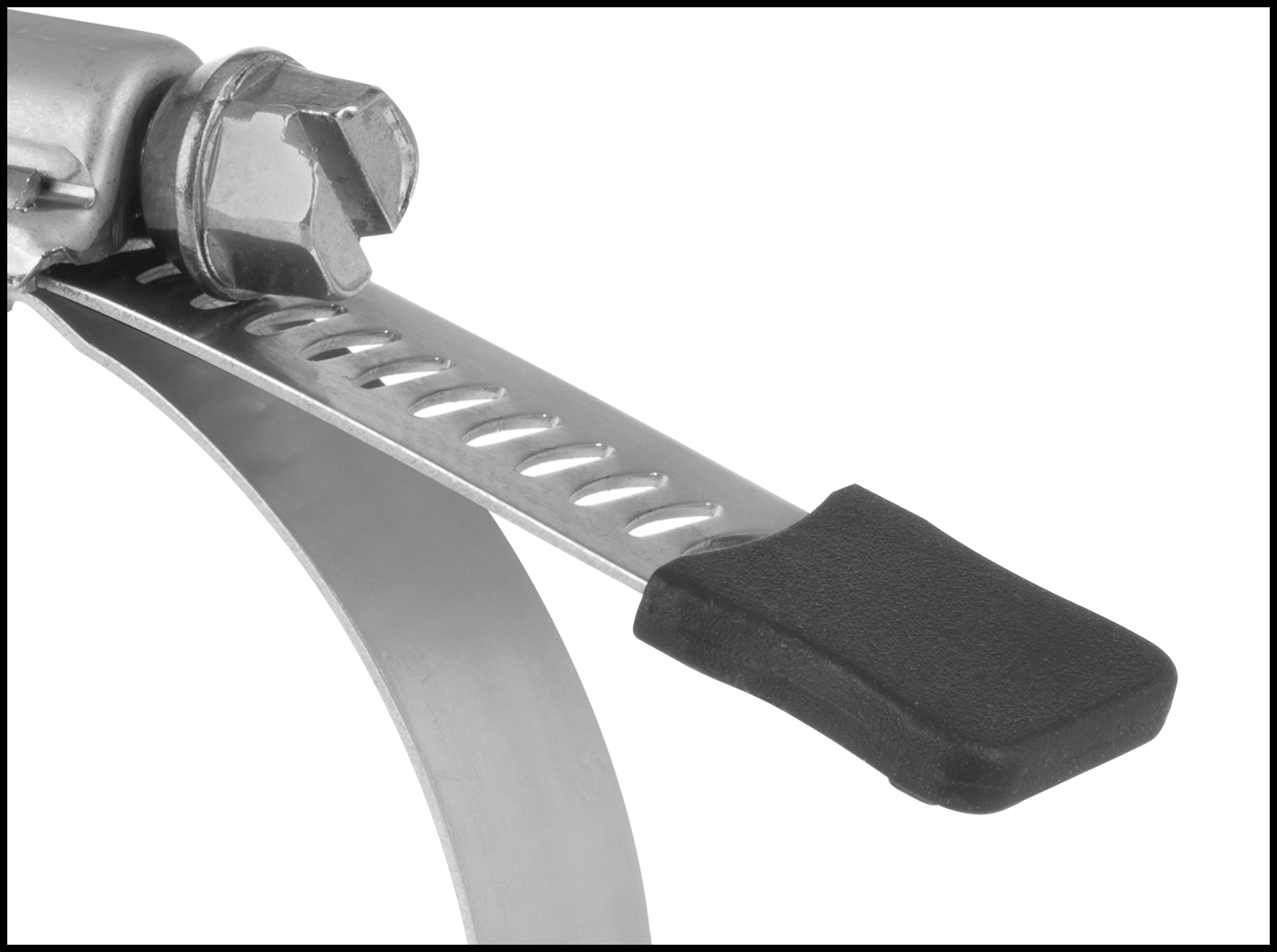 Band Hose Clamp Guard Shown Installed on Clamp (Not Included)