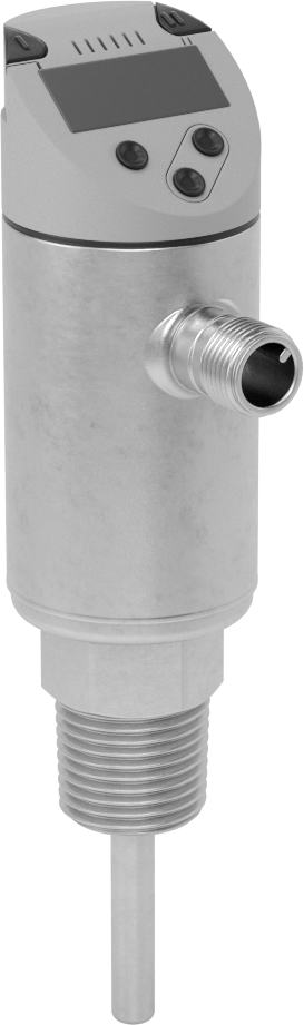 Dijital Ekranlı RTD Prob Vericisi, Sıvılar ve Gazlar için, 1-1/4" Uzunluklu Prob, 1/2 NPT Erkek