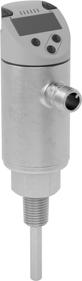 Dijital Ekranlı RTD Prob Vericisi, Sıvılar ve Gazlar için, 1-1/4" Uzunluklu Prob, 1/4 NPT Erkek