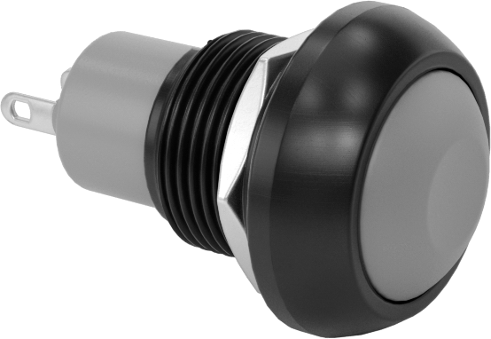 14 mm panele monte basmalı düğme anahtarı, Tırnaklı Terminalleri, Yuvarlak