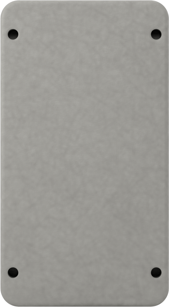 30 mm Basma Düğmesi için Su Geçirmez Muhafaza, Fiberglas Takviyeli Polyester, 1 Delik, 7 inç Yükseklik