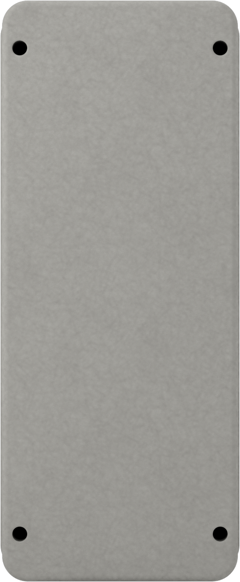 30 mm Basma Düğmesi için Su Geçirmez Muhafaza, Fiberglas Takviyeli Polyester, 3 Delik, 9" Yükseklik