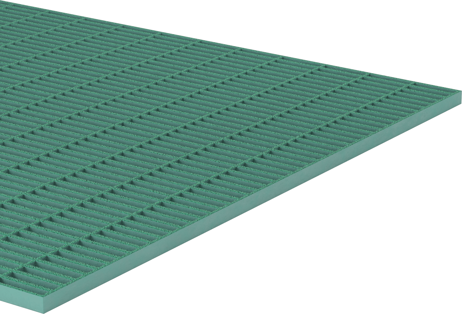 Fiberglas Çubuk Izgara, 3'11" Genişlik x 4' Uzunluk, 1" Yükseklikli Yatak Çubuğu
