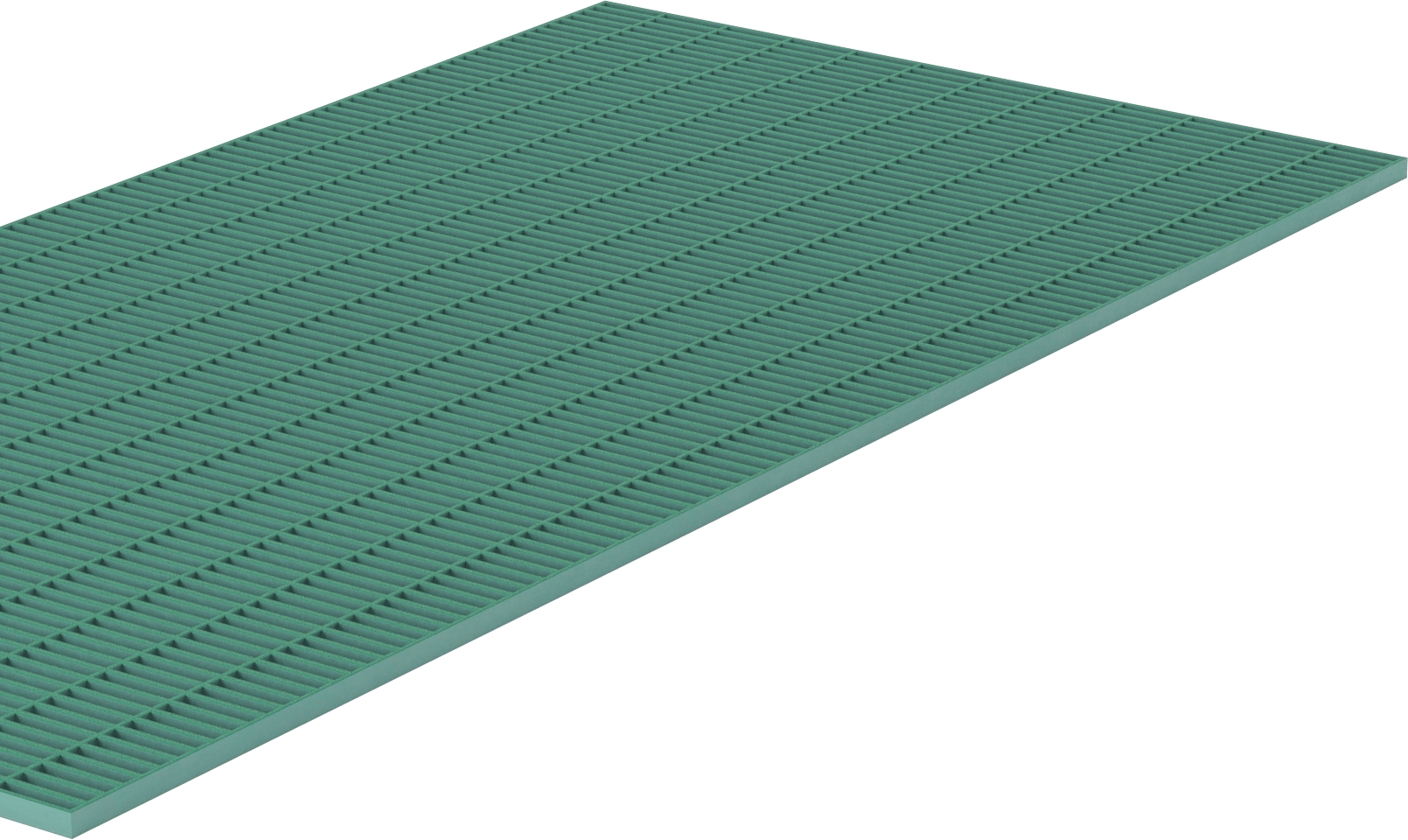 Fiberglas Çubuk Izgara, 8' Genişlik x 4' Uzunluk, 1" Yükseklikli Yatak Çubuğu
