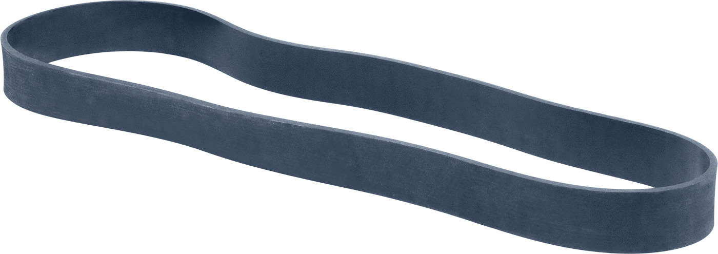Metal Algılanabilir Lastik Bantlar, 1/4“ Genişlik x 4-5/16” Uzunluk