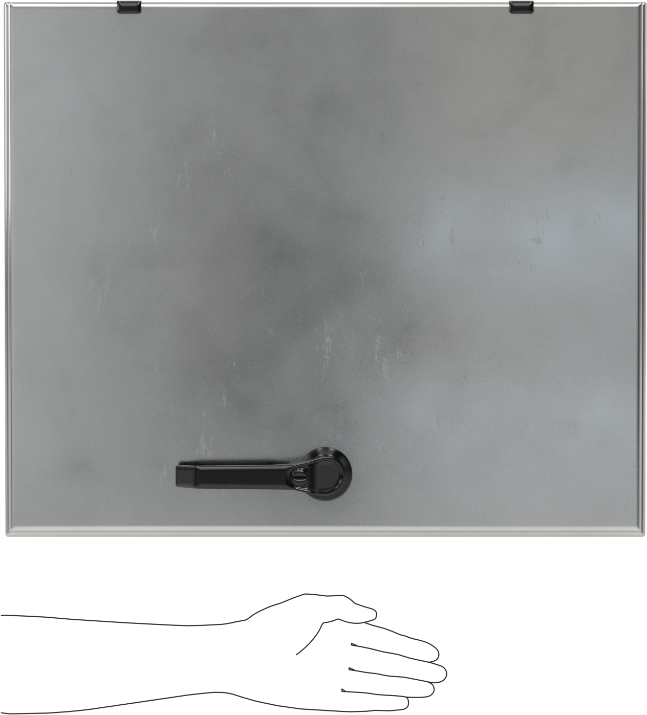Su Geçirmez Paslanmaz Çelik Muhafaza, Kontrollü Erişim, 20“ Genişlik x 24” Yükseklik x 11" Derinlik
