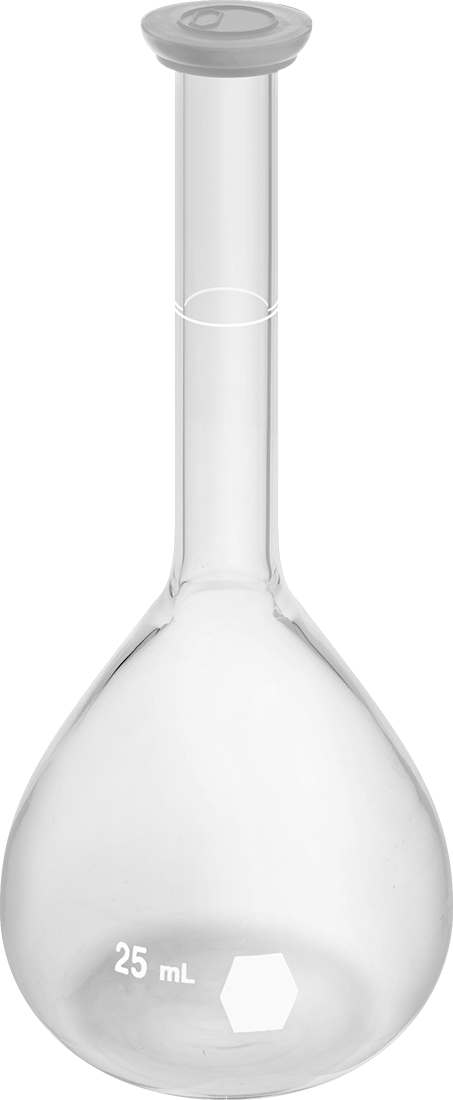 Cam Karıştırma Şişesi, 0,85 FL oz/25 ml Kapasite
