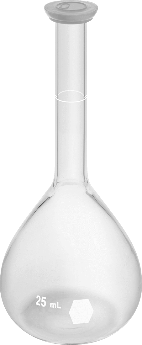 Cam Karıştırma Şişesi, 0,85 FL oz/25 ml Kapasite