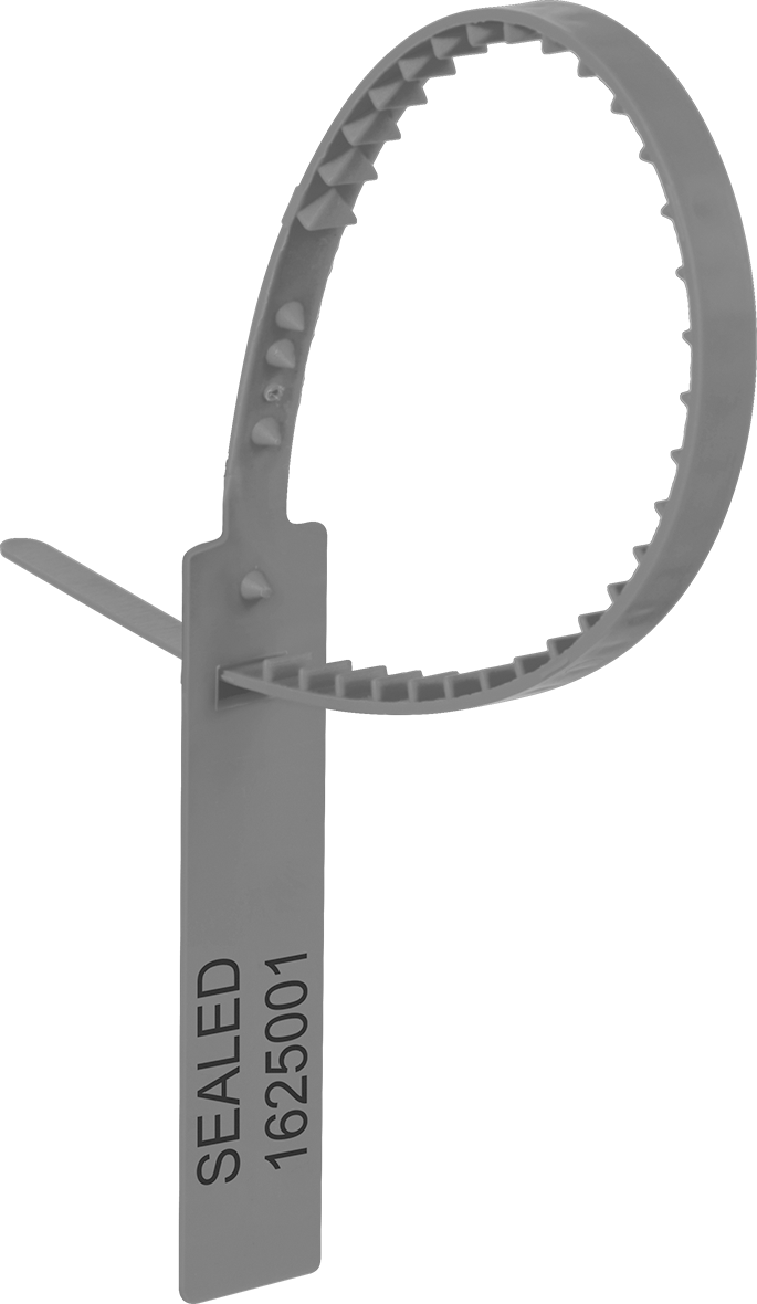 Sıkı Çekmeli Halka Tamper-Evident Mühürler, 9-3/4" Açık Uzunluk