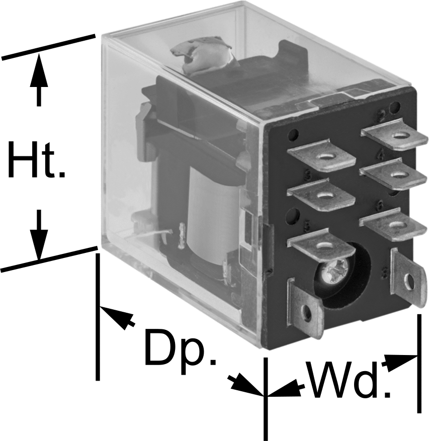 8-Terminal Relay, 15 Amp