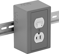 DIN Rayına Monte Kapalı Toggle Anahtarı/Prizler