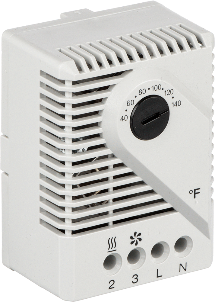Birden Fazla Cihaz için Muhafaza Termostatı, Isıtma ve Soğutma, 240V AC, 40°-140°F
