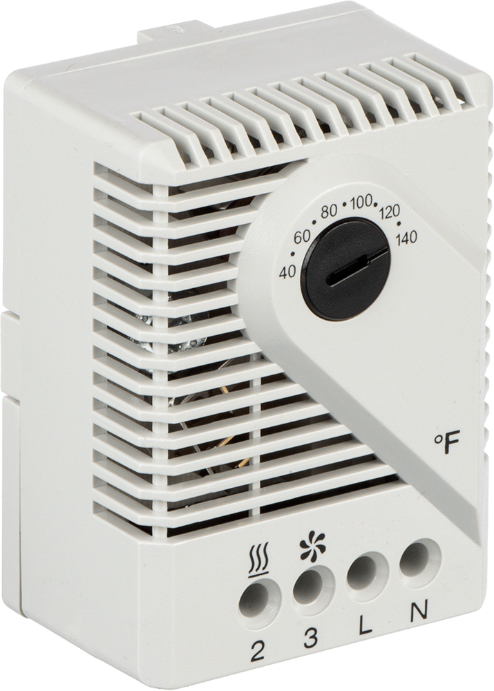 Birden Fazla Cihaz için Muhafaza Termostatı, Isıtma ve Soğutma, 120V AC, 9°F Fark