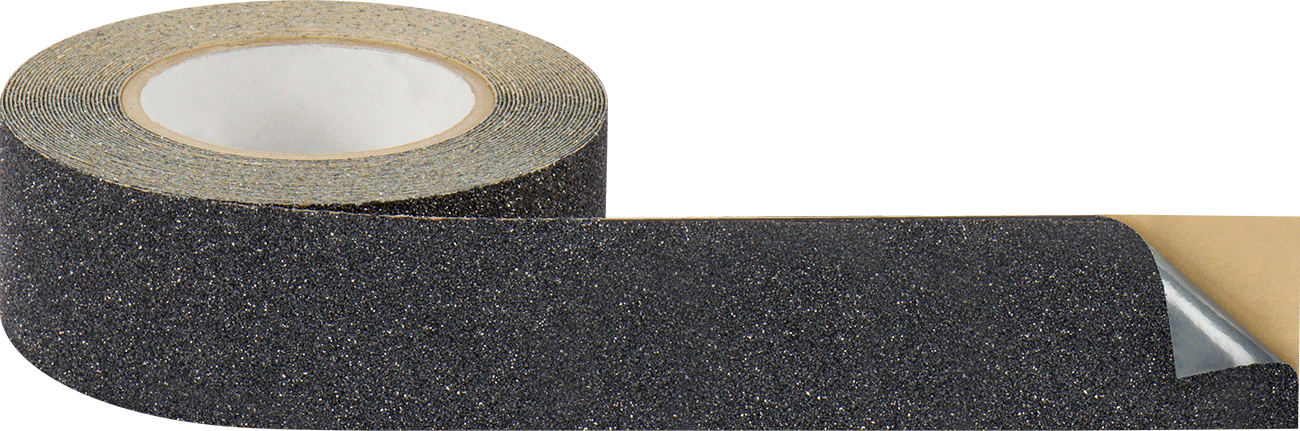 Kaymaz Bant, Aşındırıcı, Rulo, 2" Genişlik x 30 Fit Uzunluk, Siyah
