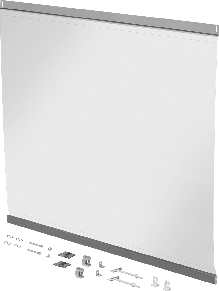Esnek Koruyucu Panel, Asma, 54“ Yükseklik x 48” Genişlik