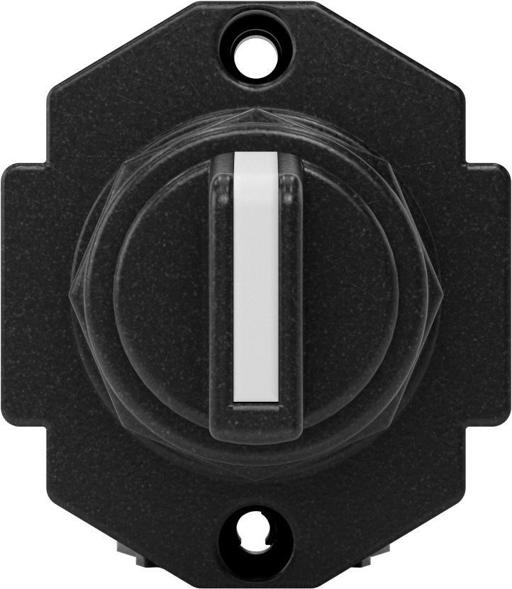 Tehlikeli Ortamlar için 30 mm Panele Monte Kol Anahtarı, 2 Konum, 1-1/16" Kol Uzunluğu, Anlık, SPST-NO
