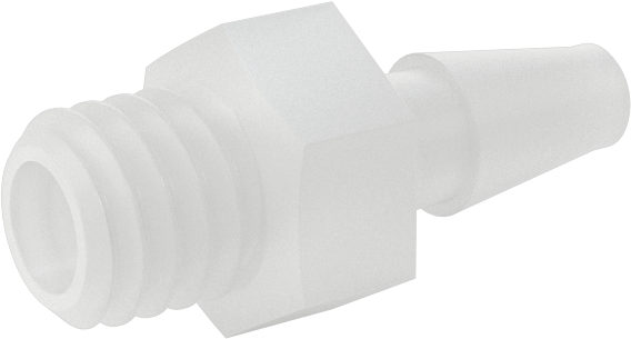 Sıkı Sızdırmazlık Nem Dirençli Dikenli Boru Bağlantı Parçası, Hava ve Su için, Düz Adaptör, 3 mm İç Çap x M6 Diş