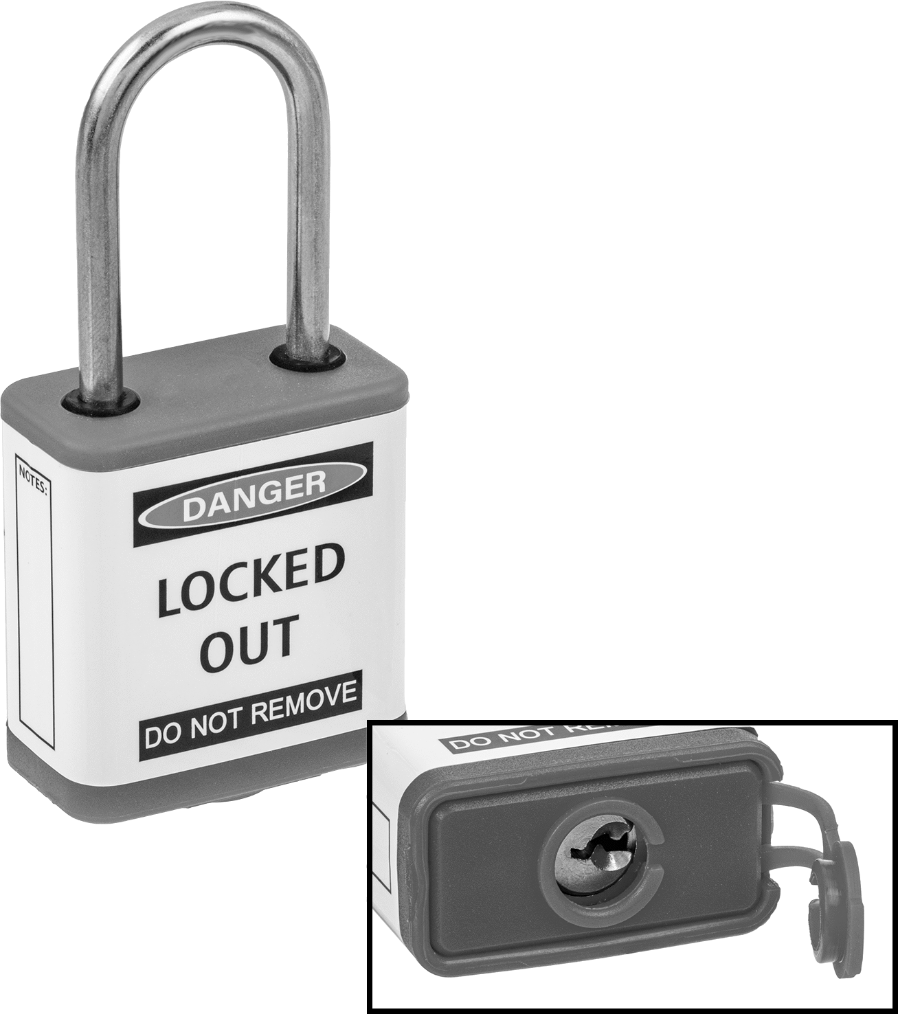 Padlock with Keyhole Cover