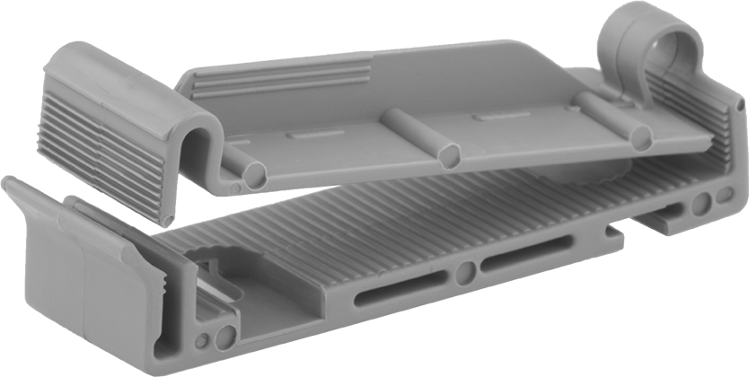 Yapışkan Arka Yüzlü Kablo Tutucu, 1/8" maksimum demet çapı için, 2-1/2" Toplam Uzunluk