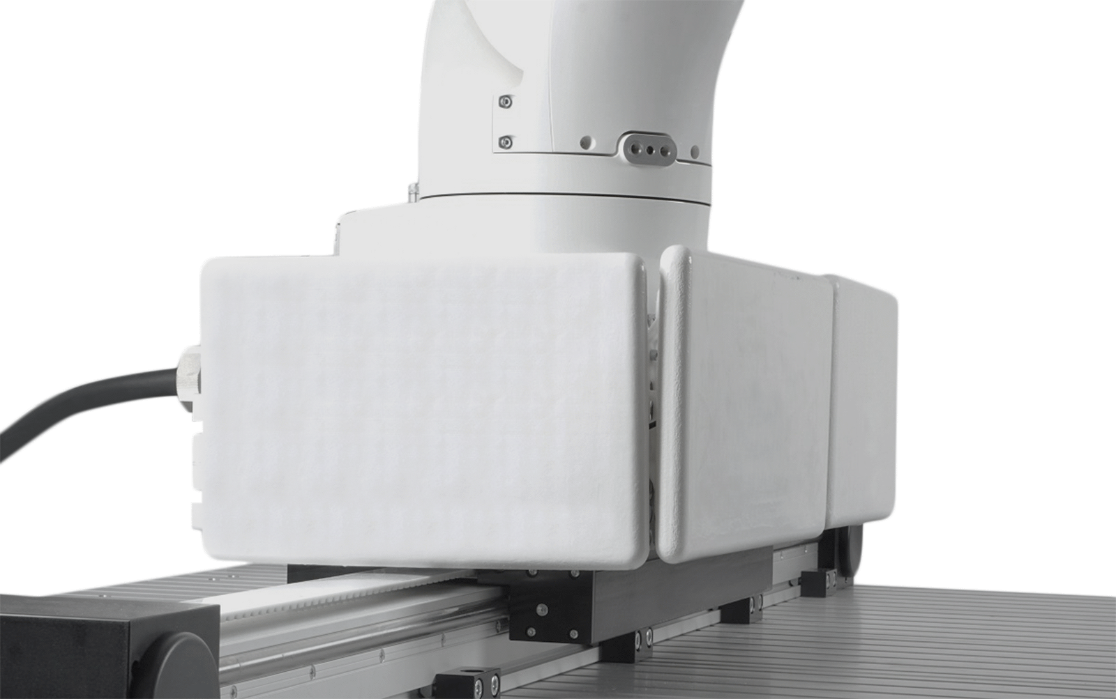 Padding Installed on a Positioning Slide