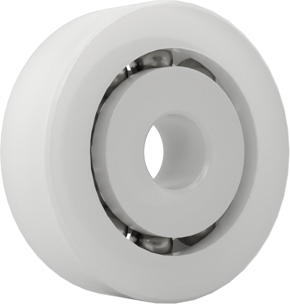 Kuru Çalışan Bilyalı Rulman, Anma Numarası R2A, 1/8" Mil Çapı için