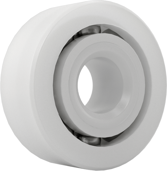 Kuru Çalışan Bilyalı Rulman, Anma Numarası R4A, 1/4" Mil Çapı için