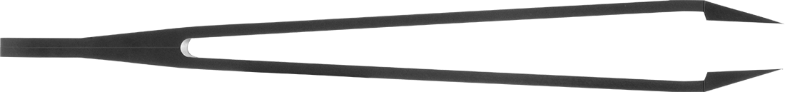 Plastik Cımbız, Karbon Fiber, 0,138“ genişlik x 0,008” kalınlıkta standart kare uçlu