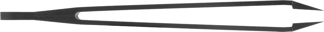 Plastik Cımbız, Karbon Fiber, 0,303 inç Genişlik x 0,008 inç Kalınlık Standart Kare Uçlu