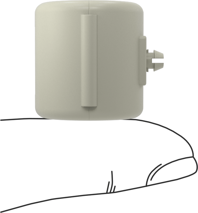 Kablo için Klipsli EMI/RFI Bastırıcı, 0,30" Kablo Dış Çapı için, Presle Takma, 100 Ohm @ 100 MHz