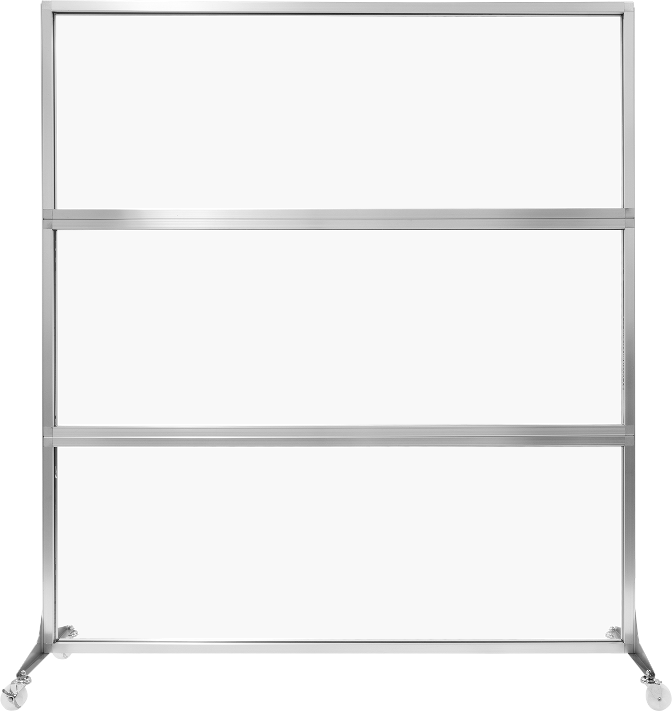Şeffaf Bölme Paneli, Standart, Sağlam Panel, 6 Fit Genişlik x 6 Fit Toplam Yükseklik