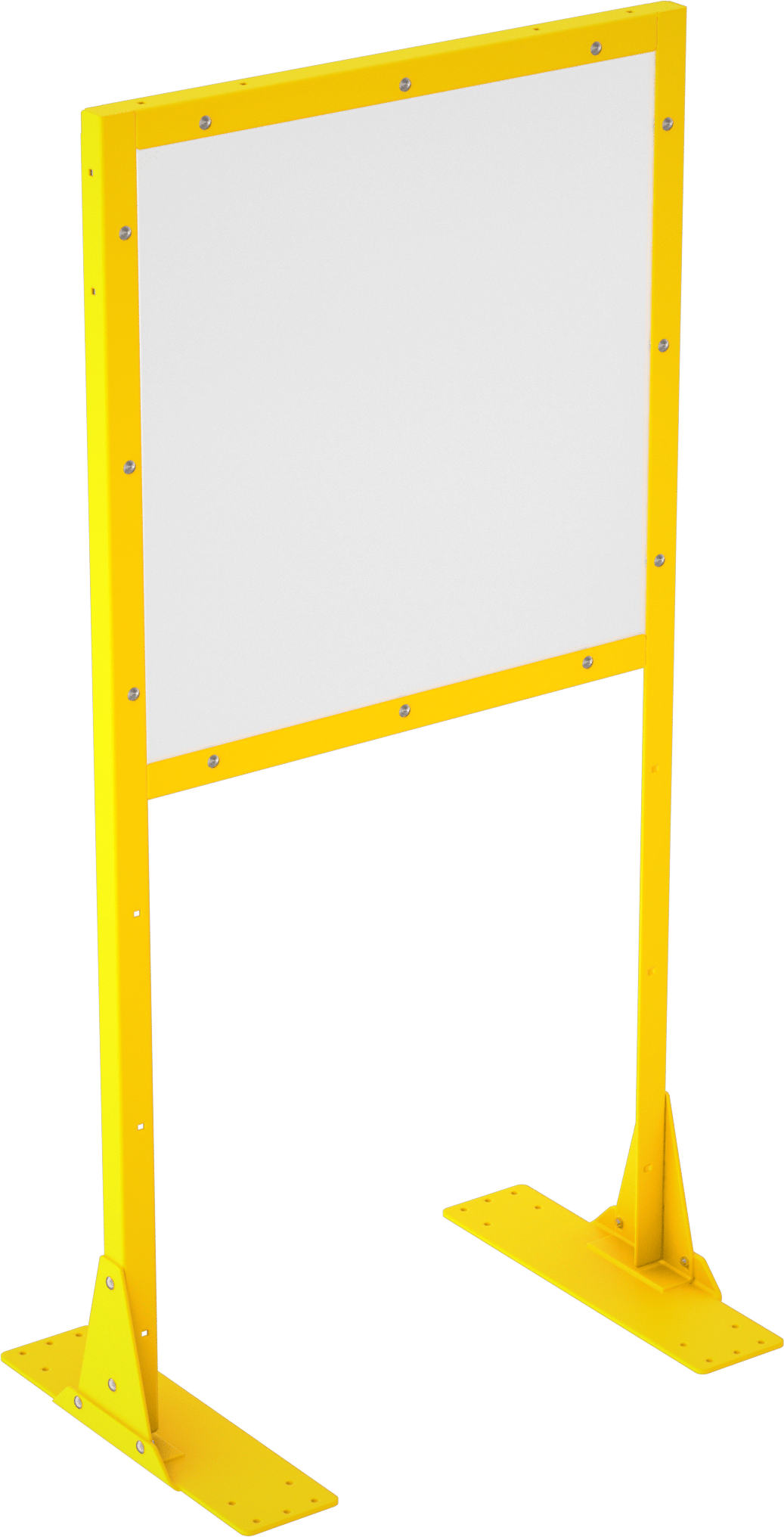 Yüksek Görünürlüklü Şeffaf Bölme Paneli, 36 inç Genişlik x 6 fit Toplam Yükseklik, 36" Yükseklikli Panel