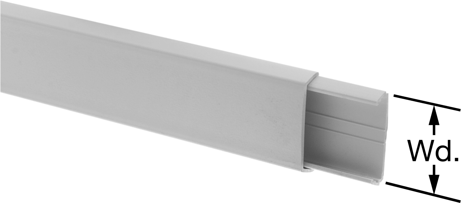 Düşük Profilli Kablo Kanalı, 2-1/4“ Genişlik x 11/16” Derinlik