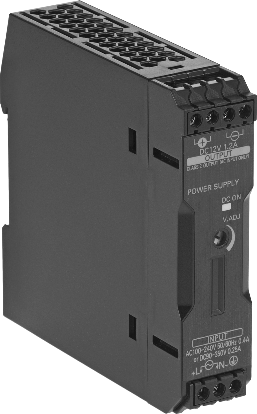 DIN Ray Montajlı Transformatör, Tek Faz, 100-240V AC ila 12V DC, 15 W ve 1,2 A Çıkış
