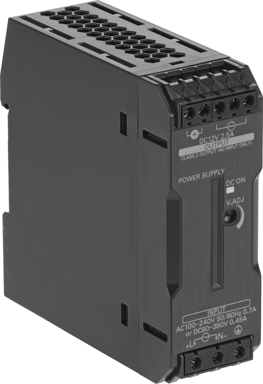 DIN Ray Montajlı Transformatör, Tek Faz, 100-240V AC ila 12V DC, 30 W ve 2,5 A Çıkış