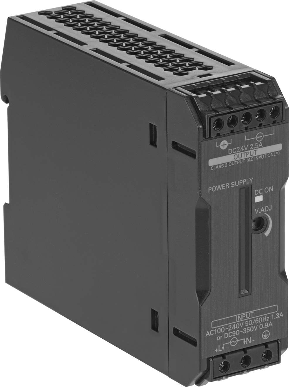 DIN Ray Montajlı Transformatör, Tek Faz, 100-240V AC ila 24V DC, 60 W ve 2,5 A Çıkış