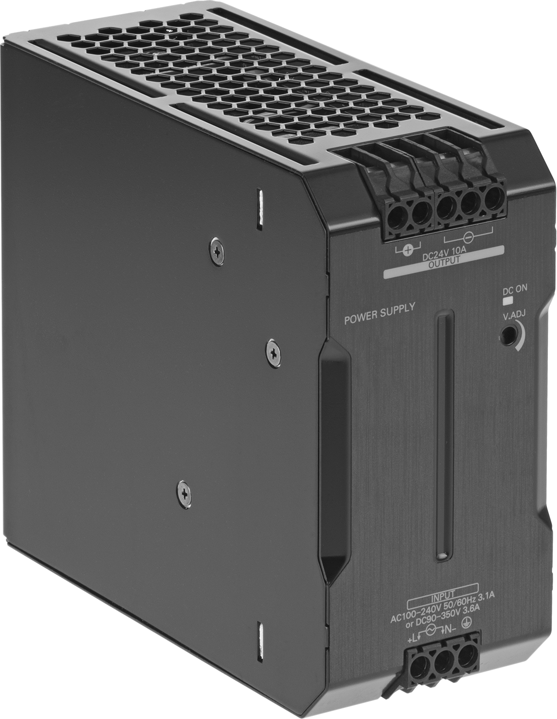 DIN Ray Montajlı Transformatör, Tek Faz, 100-240V AC ila 24V DC, 240W ve 10A Çıkış
